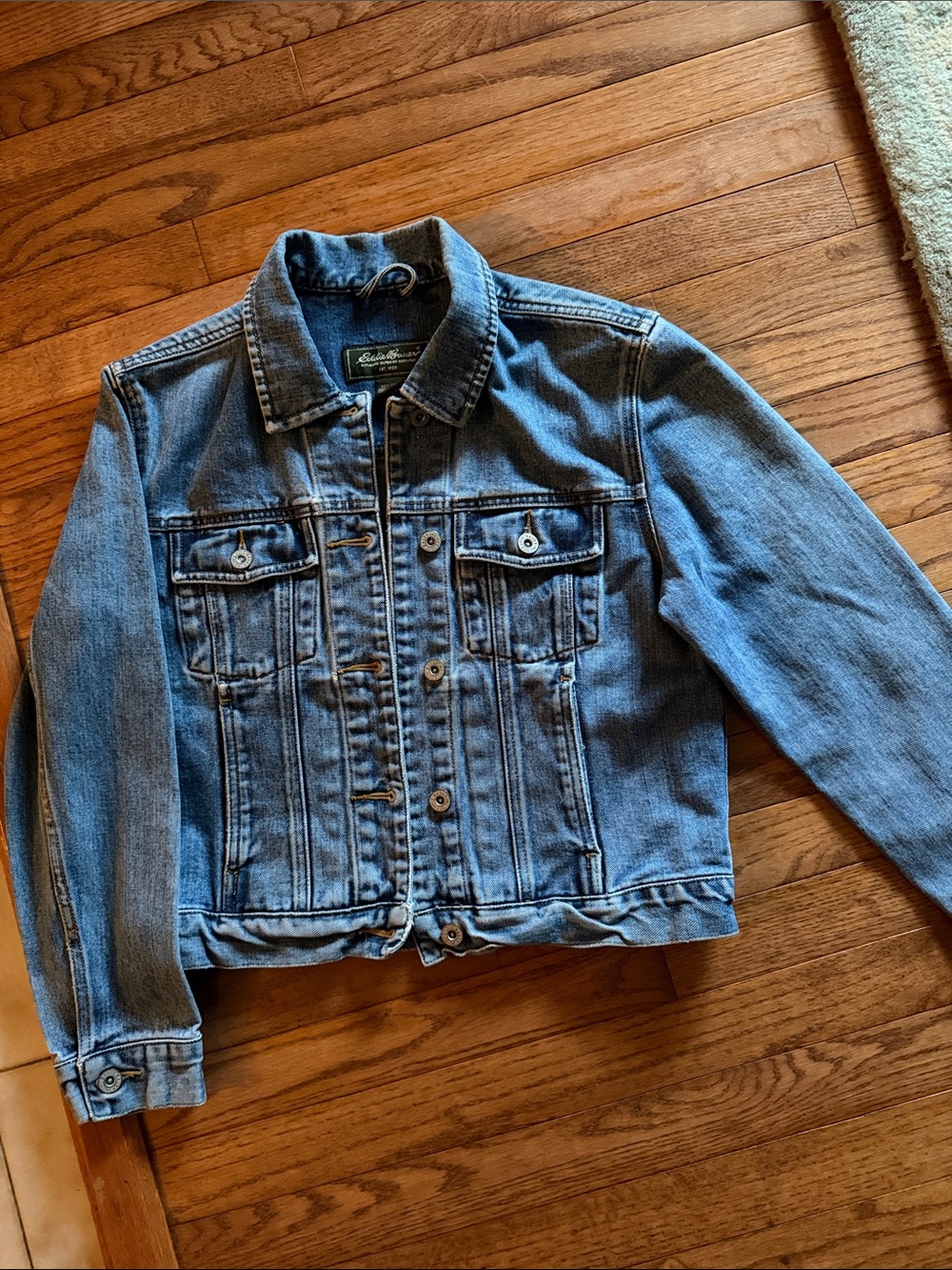 Eddie Bauer Classic Light Blue Denim Jacket